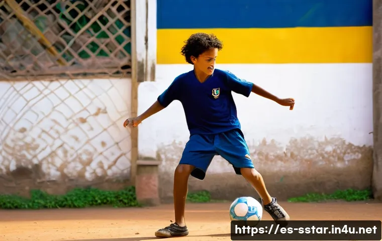 로날디뉴의 프리스타일 축구 마법 - **Prompt 1: The Birth of a Star - Street Football Origins**
"A vibrant and energetic image captu...