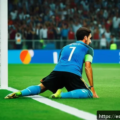 로베르토 바조의 월드컵 페널티킥 - A highly detailed, emotionally charged scene capturing a professional soccer player in a stadium fil...